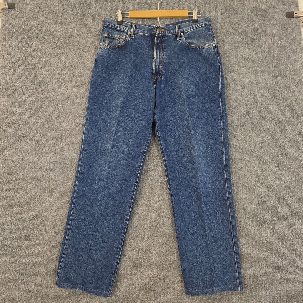 Vtg Double RL Ralph Lauren Jeans Mens 34 Relaxed Straight Blue Denim USA Classic